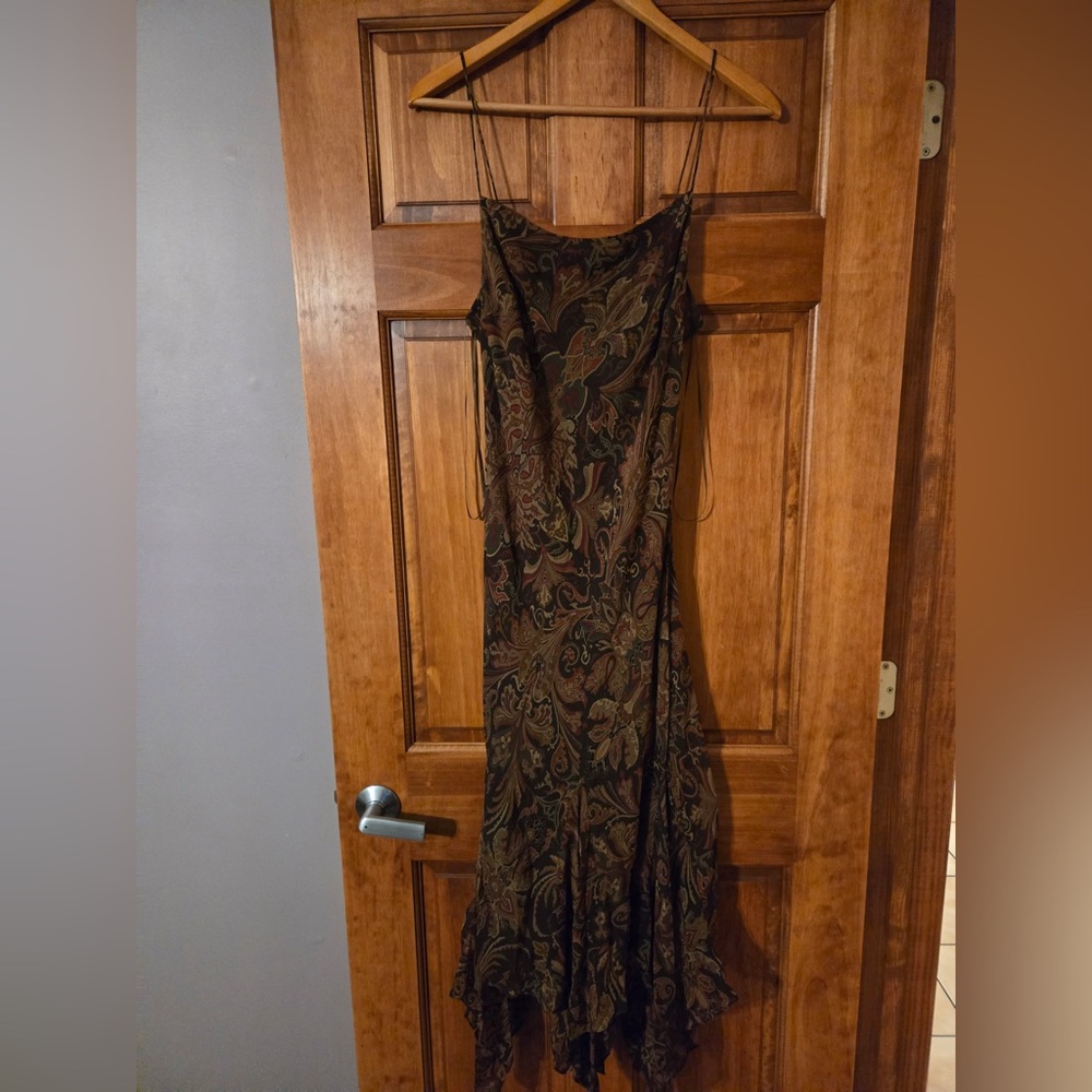 Ralph Lauren Black and Brown Patterned Dress